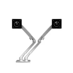 Ergotron Mxv Dual Arm Vesa Desk Mount For Two Monitors Up 24". Fixed Price $324.99.
