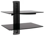 2 Tier Dual Glass Shelf Wall Mounted Entertainment Cable Box Game Dvd Bracket. Fixed Price $23.79.