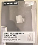 Sanus White Single Wall Mount For Sonos ONE/PLAY:1/PLAY:3 WSWM21-W1. Fixed Price $35.00.