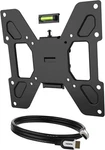 Promounts Apex Small Tilt Wall Bracket Black 23-42" 12FT Hdmi Bubble Level. Fixed Price $16.00.
