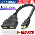 4K Hdmi Cable Splitter Adapter 2.0 Converter 1 In Out To Female Lot. Fixed Price $116.49.