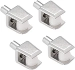 Uxcell Glass Shelf Brackets, 4PCS Zinc Alloy Clamp Pegs Support.... Fixed Price $9.39.