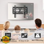Glwixy Wall Mount 14-42" Flat Screen Bracket Vesa 200X200MM. Fixed Price $20.00.