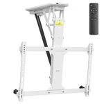 White Electric Motorized Flip Down Pitched Ceiling Tv Mount, 32" 70" Screen. Fixed Price $189.99.