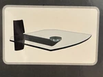 Omnimount- Glass Wall Shelf- Adjustable Swivel Arm- Supports 30 Lbs Wfshelf. Fixed Price $34.99.