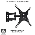 Universal Tv Wall Mount Bracket Tilt For 32-55 Inch Adjustable Stock. Fixed Price $12.55.
