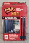 Hold Flat Screen Safety Straps UPTO70" Tv Earthquake #4516 Black New. Fixed Price $13.99.