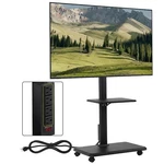 Fahkns Mobile Tv Stand With Power Outlet, Rolling Cart On Wheels,. Fixed Price $115.91.
