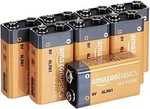 Amazon Basics 8-PACK 9V Alkaline Batteries 5-YEAR Shelf Life Smoke Detector Etc. Fixed Price $10.99.