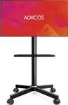 Aokcos Rolling Tv Stand Mobile On Wheels For 32-65 Inch Black. Fixed Price $57.30.