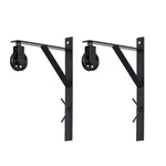 Topotdor Wall Mount Bracket And Pulley Set Of 2 For Vintage Farmhouse Black. Fixed Price $39.84.