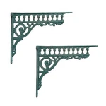 Brasstar Cast Iron Green European Style Wall Shelf Brackets Thick Hanger.... Fixed Price $45.86.
