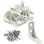 Kemcatui 20 Pcs Plastic Corner Bracket, White Brace 4 Hole,. Fixed Price $11.31.