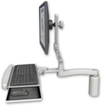 Icw Ultra 510 Lcd Desk Mount With 5" Riser, Bent Keyboard Tray, And 11" Arm. Fixed Price $814.19.