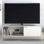 Bowery 55 1/4" Wide Matte White Oak 2-SHELF Tv Stand. Fixed Price $189.91.