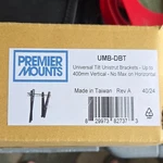 Premier Mounts Umb-dbt Universal Tilting Tv Bracket 400MM Vertical Vesa Black. Fixed Price $35.00.