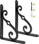 5 Inch Decorative Shelf Brackets, 2 Pack Wall Mounted Metal Shelving. Fixed Price $17.99.