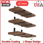 12 Inch Heavy Duty Floating Shelf Bracket, Wall Mounting Industrial Black. Fixed Price $36.65.
