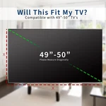 Black Screen Cover For 49" To 50" Tv, Outdoor Waterproof Weather Resistant. Fixed Price $29.99.