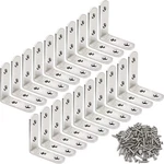 20 Pack Bracket Corner Braces Silver 2" X 0.8",. Fixed Price $33.14.