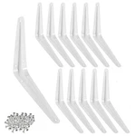 Wideskall Metal 6" X 8" Wall Corner Angle Shelving Inch, White. Fixed Price $32.99.