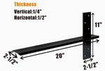 Free Hanging Shelf Bracket - Heavy Duty Steel Knee Wall Hidden Support 1 Pc.. Fixed Price $45.00.