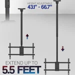 Vivo Extending Ceiling Tv Mount For 43 To 86 Inch Screens, 5.5FT Pole. Fixed Price $79.99.