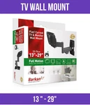 Barkan 13"-29" Full Motion Tv Wall Mount, Holds 33LBS,4 Movement Flat / Curved. Fixed Price $17.50.