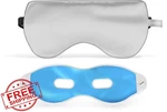 Asutra Silk Eye Pillow Sleep Lavender Flax Seed Weighted Mask Cooling Gel. Fixed Price $34.99.