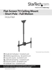 Startech Ceiling Tv Mount Telescopic 1-1.5M Pole 32" To 75" 5YR. Fixed Price $298.91.