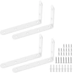Luomorgo 4 Pcs Shaped Brackets For Shelves, Heavy Duty Stainless Steel, Dec.... Fixed Price $12.81.