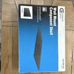 Commercial Electric Wall Mount Component Shelf Black Tempered Glass 20LB. Fixed Price $20.00.