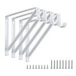 Heavy Duty Closet Rod Brackets 4 Pack 11 X 9.5 In Wall Mounted White. Fixed Price $36.34.