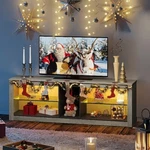 Bestier Entertainment Center With Led Lights Tv Stand Media Console Table For. Fixed Price $252.18.