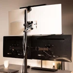 Vivo Triple Monitor Desk Mount Standing Adjustable For Screens Up 30". Fixed Price $59.99.
