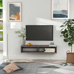 Wall Mount Media Console, Floating Tv Stand Entertainment Center Unit, Dark Grey. Fixed Price $53.99.