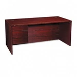The Hon 10584LNN 66" Mahogany Left Pedestal Desk. Fixed Price $968.57.