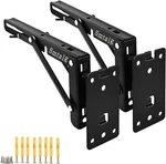 Heavy Duty Folding Shelf Brackets - 2 Pack Detachable Wall Mounted 18 Inch. Fixed Price $64.99.