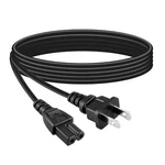 6FT Ul Ac Power Cord For Toshiba 40L2400U 40L3400U 50L1400U 50L2400U 50L3400U Tv. Fixed Price $10.64.