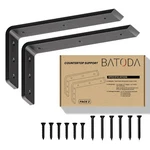 Batoda 12 Countertop Support Brackets For Granite (2 Pcs) - Heavy Duty Shelf. Fixed Price $48.20.