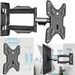 Universal Full Motion Tv Wall Mount Bracket Swivel Tilt For 14 22 26 32 40 42". Fixed Price $17.09.