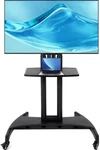 Fahkns Mobile Cart Rolling Stand Shelfportable For 32-75" Tvs. Fixed Price $104.00.