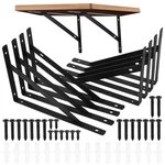 8 Pcs Heavy Duty Shelf Brackets, Floating Metal Wall Mo.... Fixed Price $27.69.