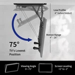 Electric Motorized Flip Down Pitched Roof Ceiling Tv Mount For 32" 70" Screen. Fixed Price $179.99.