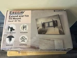 Ergoav Extend And Tilt Tv Mount 42 - 98. Fixed Price $28.00.