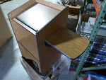 Avf Mobile Lectern 46" High 25" Wide, Flip Up Side Table.. Fixed Price $199.99.