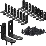 18PCS Corner Bracket, Stainless Steel Brackets For Shelves, Black. Fixed Price $15.85.