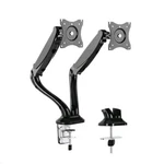 Dual Arm Tv Lcd Monitor Desk Mount Bracket Articulating Swivel Gas Spring. Fixed Price $44.99.
