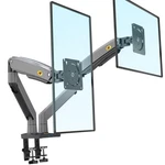 Nb North Bayou Dual Monitor Desk Mount Stand Full Motion Swivel Computer. Fixed Price $55.05.