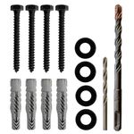 Lag Bolt Kit For Mounting Tv Into Wood Concrete - Includes Heavy Duty Bo.... Fixed Price $21.19.
